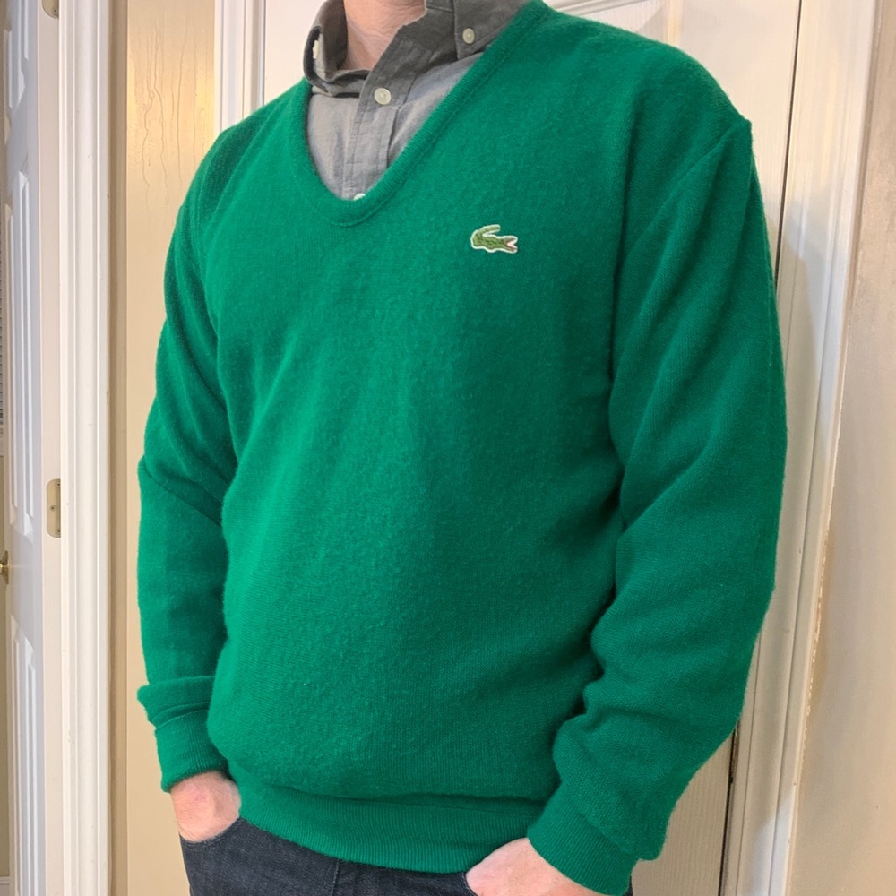 Green vintage Lacoste/Izod sweater
